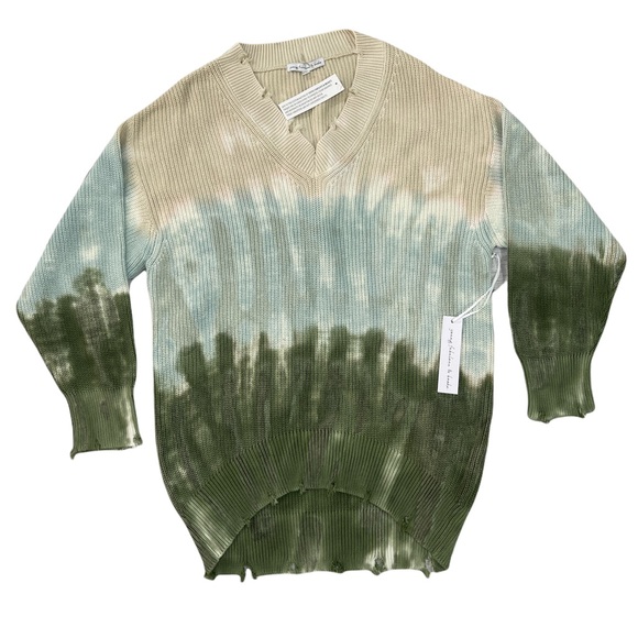 Young Fabulous & Broke Sweater Tie Dye Oversized Cotton Knit Tunic Medium NEW - Picture 3 of 16